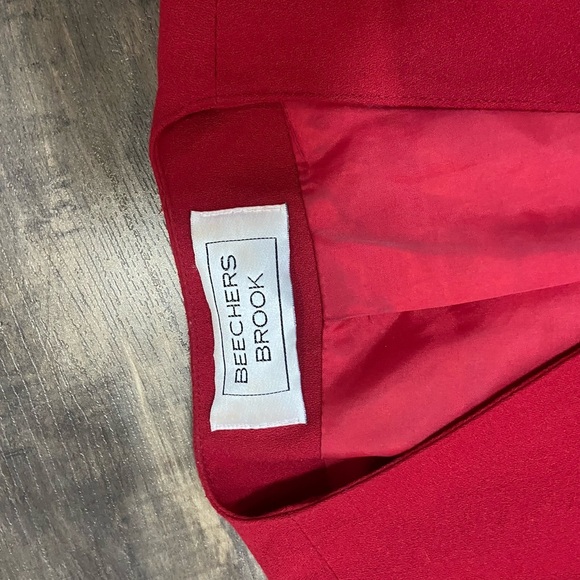 Vintage Beechers Brook Red Blazer and Skirt Set - Picture 4 of 5
